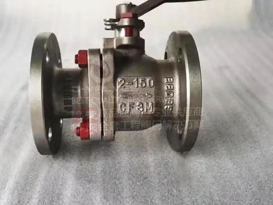 Vanne à boisseau sphérique à extrémité de bride API manuelle en acier inoxydable