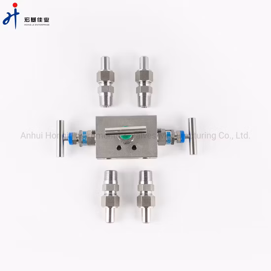 Précision SS304 316L a produit des collecteurs à 3 voies à filetage interne haute pression